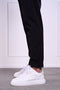 Premium Tapered Turn-Up Pants - Black