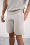 Premium Ribbed Knitted Polo Shirt - Grey