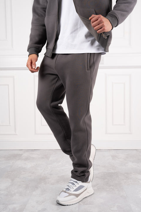 Premium Luxe Zip Up Hoody - Charcoal