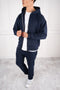 Premium Luxe Zip Up Hoody - Navy