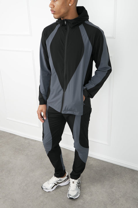 Premium Technical V2 Panelled Pants - Black