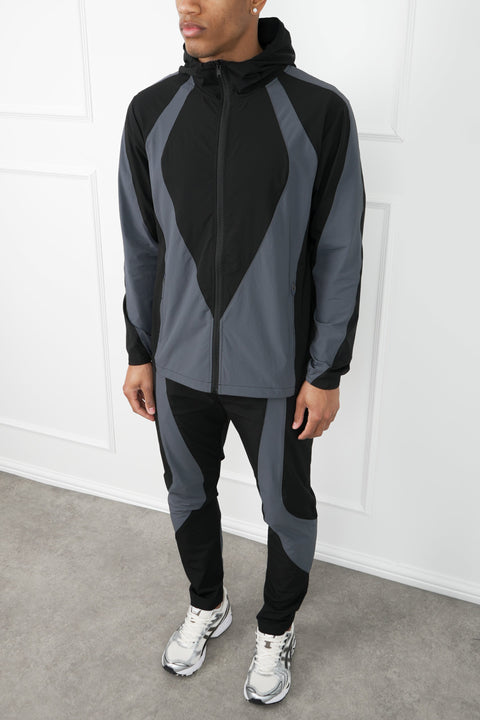 Premium Technical V2 Panelled Pants - Black