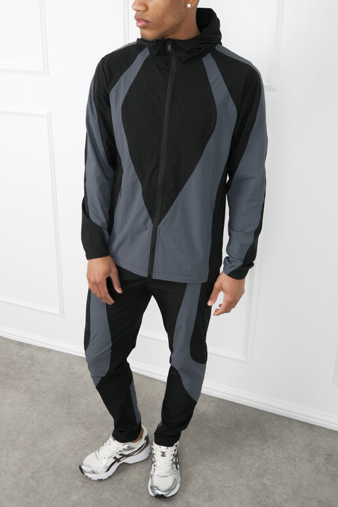 Premium Technical V2 Panelled Pants - Black