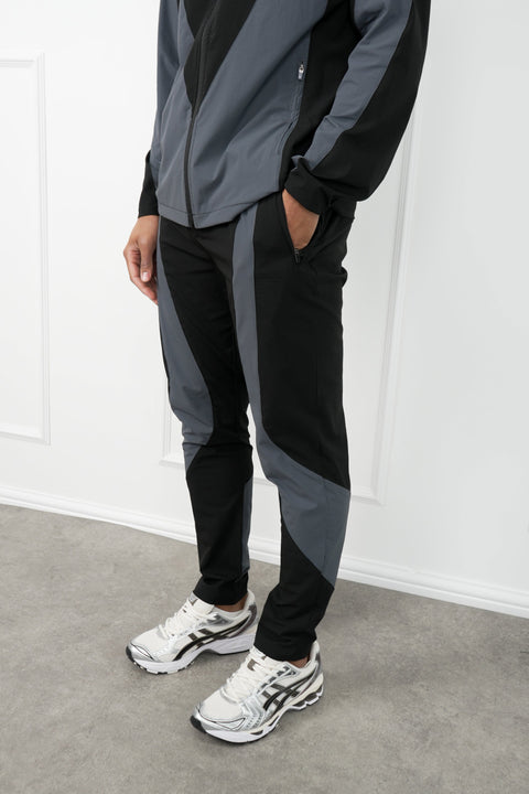 Premium Technical V2 Panelled Pants - Black