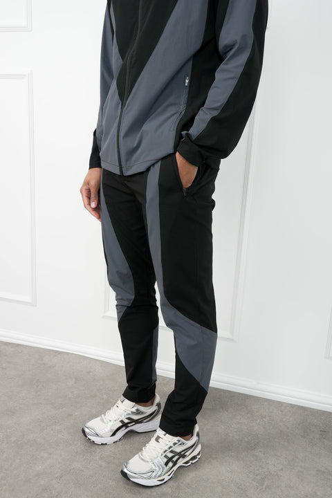 Premium Technical V2 Panelled Pants - Black