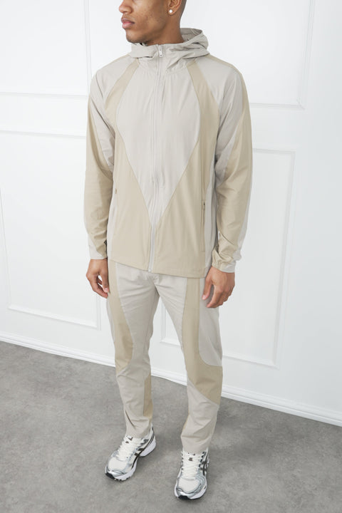 Premium Technical V2 Panelled Pants - Stone