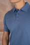 Premium Cotton Polo - Navy
