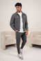 Premium Cargo Utility Jacket - Charcoal