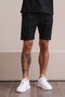 Pleated Slim Fit Shorts - Black