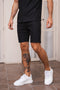 Pleated Slim Fit Shorts - Black